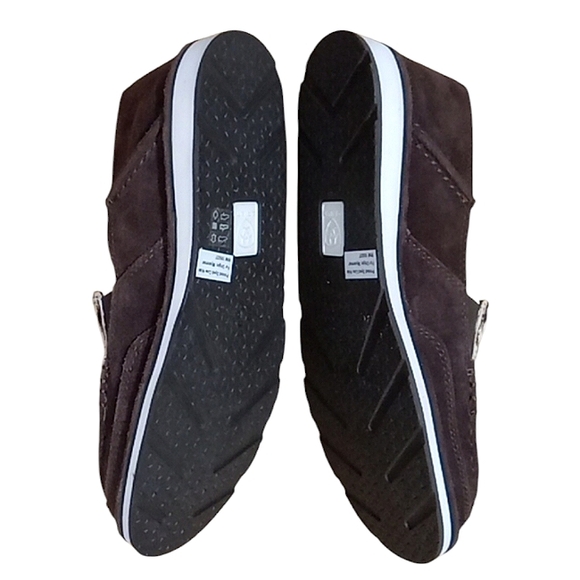 Ariat Cruiser Loafers in Chocolate Chip Suede Spotted Hair On Leather Slip On - Picture 10 of 13